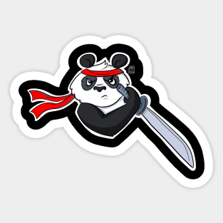 Ninja Panda T-Shirt Martial Arts for Warrior Ninjas Sticker